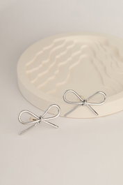 Heliophilia Silver Pendientes de Metal Plateado